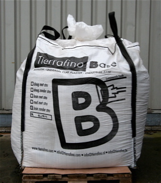 Big bag Tierrafino Witte basisleem zonder stro 1200kg / 70m2